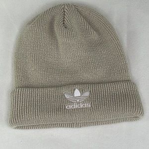 Adidas Tan Embroidered Logo Beanie